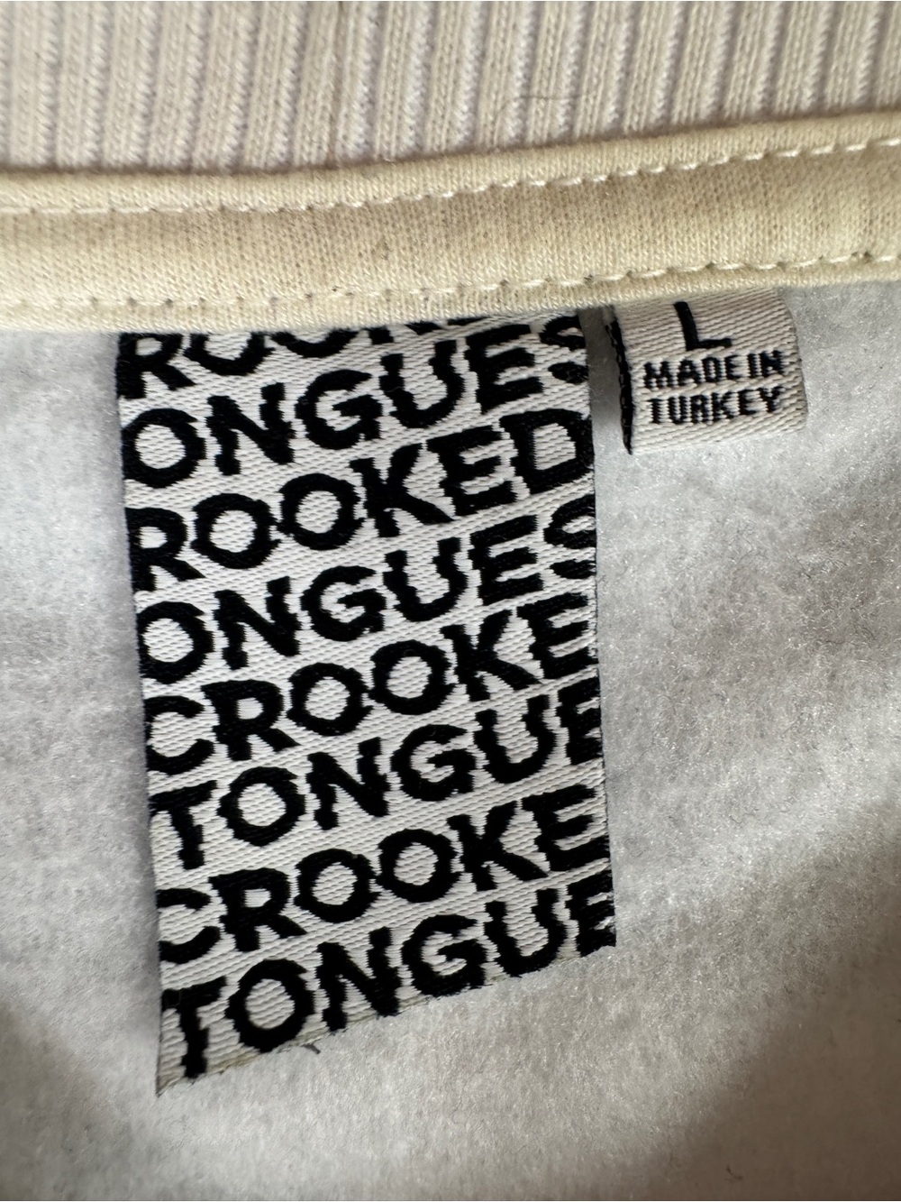 Crooked Tongues Graphic Plant Print Crewneck Sweatshirt Men’s Large - Picture 3 of 6
